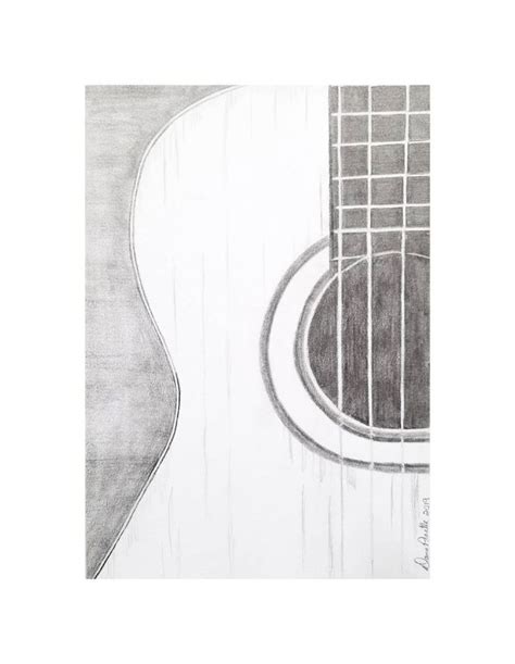 Download clker's guitar swirl clip art and related images now. Acoustic guitar graphite pencil drawing, guitar sketch ...