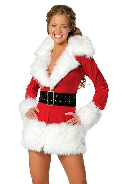 Red Faux Fur Long Sleeve Christmas Costume