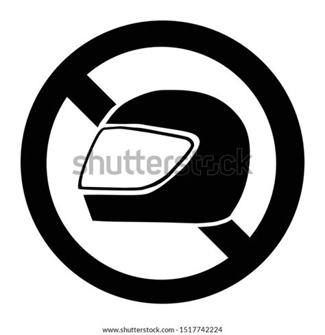 No Helmet Sign Logo Symbol Icon Stock Vector Royalty Free 1517742224