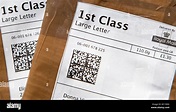 Royal Mail First Class large letter Stock Photo - Alamy