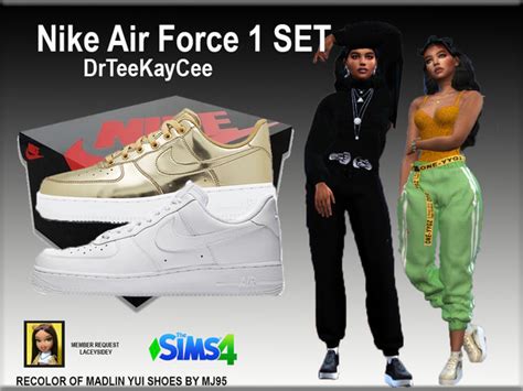 Моды для симс 4 кроссовки Air Force