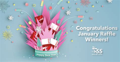 Ess Congratulations To Our January 2021 Raffle Winners