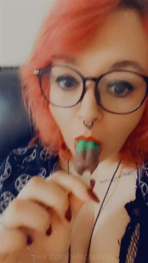 Witch Nixxy Mmm Popsicles Suck Suck It Sucking Popsicle Blow Job Licking Glasses Alt