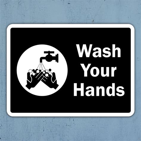 Wash Your Hands Sign D5811