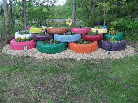 Cool Raised Garden From Old Tires Tires Tires Tires