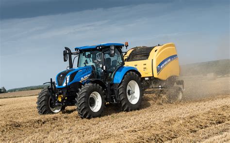 Descargar Fondos De Pantalla New Holland T6 175 Tractor La Cosecha De