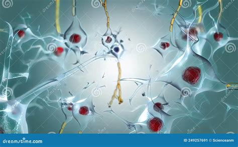 Motor Neuron And Muscle Relationships Stock Illustration Illustration