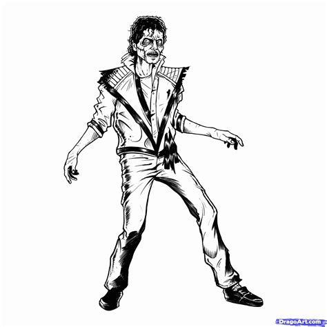 Michael Jackson Thriller Coloring Pages Clip Art Library