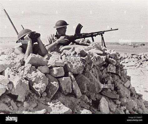 British Bren Gun Team In Action In North Africa Ww11 The The Mainstay