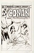 Sold Price: John Buscema Conan #148 Cover Original Art (Marvel, 198 ...