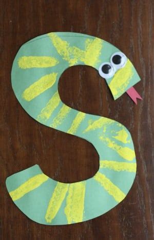 snake alphabet craft   teach  child