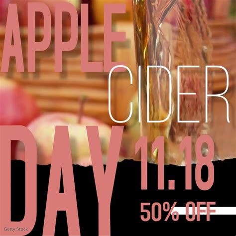 Modèle Apple Cider Day Celebration Video Ad Postermywall