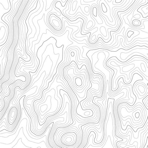 Topographic Map Seamless Pattern Stock Vector Illustration Of