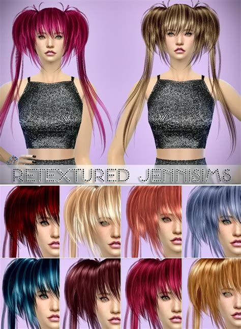 Jenni Sims Butterflysims 022 Hairstyle Retextured Including Mesh
