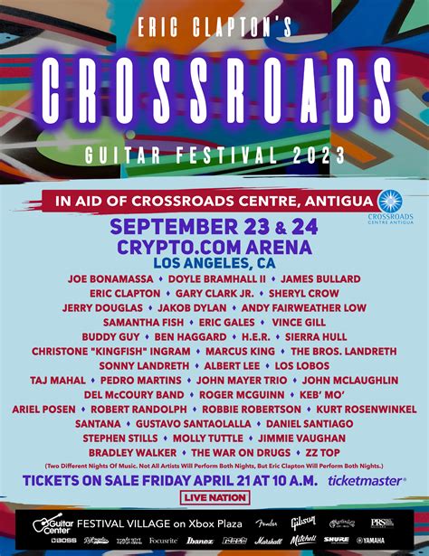 Eric Clapton Announces 2023 Crossroads Guitar Festival