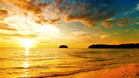 Sunset Beach 4k Ultra Hd Hd Wallpaper