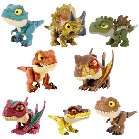 Jurassic World Camp Cretaceous Snap Squad Figure Set Velociraptor T Rex