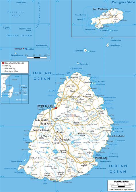 Detailed Clear Large Road Map Of Mauritius Ezilon Maps