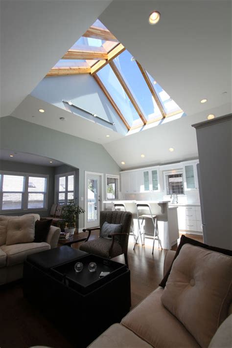 great room  sky roof traditional living room vancouver