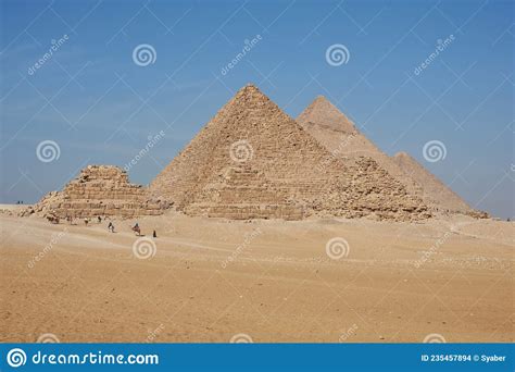The Giza Pyramid Complex Or Giza Necropolis In Egypt Stock Photo