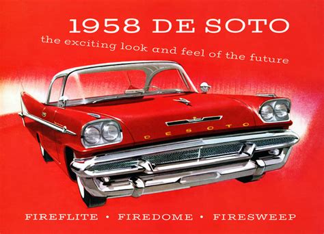 Plan59 Classic Car Art Vintage Ads 1958 Desoto Fireflite Sportsman