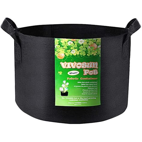 vivosun 1 pack 100 gallon grow bag fabric pot with handles for