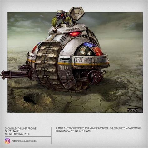 Oddworld Munchs Oddysee Slig Tank Concept Art Characters Oddworld