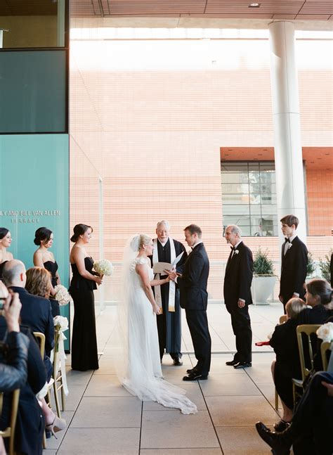 Modern Covered Balcony Wedding Ceremony