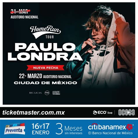 Paulo Londra En El Auditorio Nacional La Carteleramx