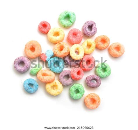 Delicious Nutritious Fruit Cereal Loops Flavorful Stock Photo 218090623