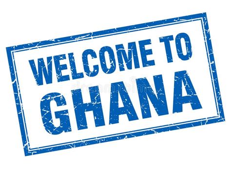 Welcome To Ghana Seal Stock Vector Illustration Of Isolated 119088897