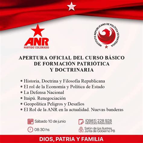 ANR Paraguay on Twitter Importante actividad Curso Básico de