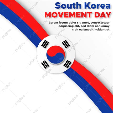 South Korean Flag Vector Hd Images South Korean Movement Day With