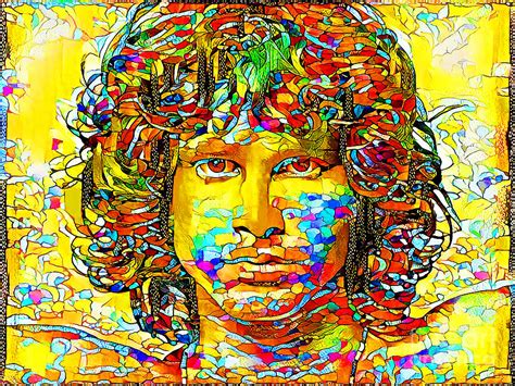 Jim Morrison The Doors In Contemporary Vibrant Colors 20200717v2