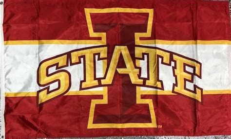 Iowa State Cyclones Flag 3x5 Striped 2 Sided Or Single Sided