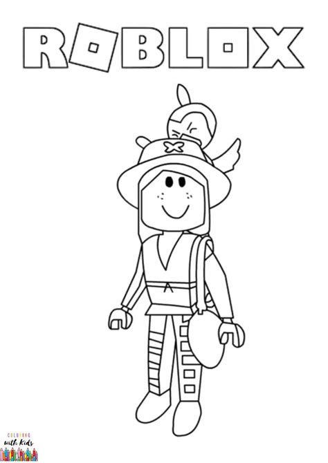 Roblox Category | coloringwithkids.com | Cute coloring pages, Witch