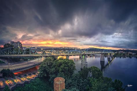 Chattanooga Sunset 4 Photograph By Steven Llorca