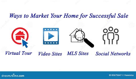 Marketing Your Home Stock Illustration Illustration Of Virtual 85675647