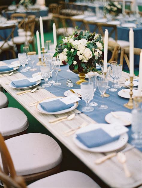 Dusty Blue Wedding Table Decor Abc Wedding