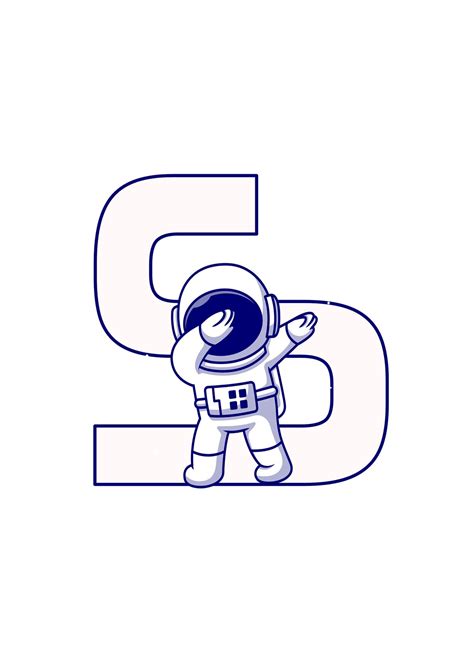 Astronaut Alphabet Digital Download Pdf Etsy