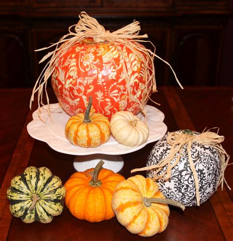 A Delightful Decoupage Pumpkin Project