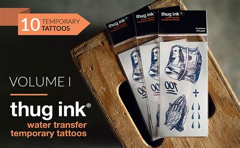 Amazon Thug Ink Temporary Tattoos Volume I 10 Temporary