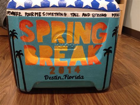 Spring Break Cooler Frat Coolers Spring Break Crafty Book Cover