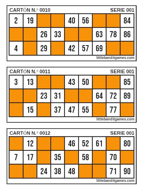 Cartones De Bingo Para Imprimir Del 1 Al 20 Pdmrea Porn Sex Picture