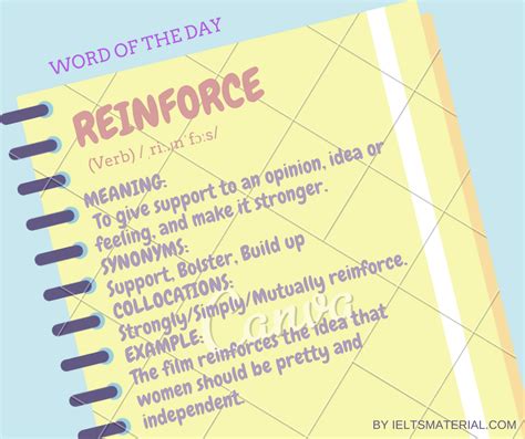 Reinforce Word Of The Day For Ielts Speaking And Writing