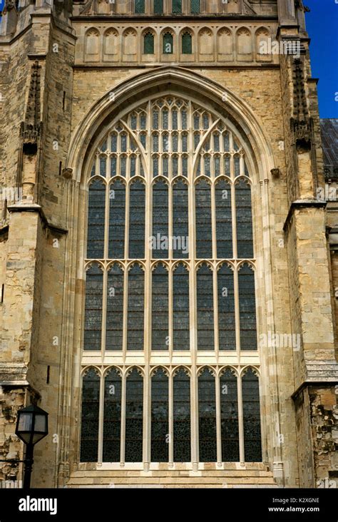 Great South Window At Canterbury Cathedral In City Of Canterbury In