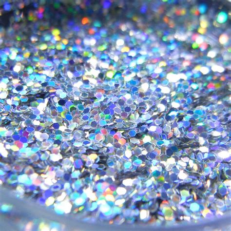 Silver Holographic Glitter Prismatic Glitter Small Etsy