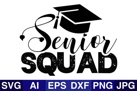 Senior Squad Graduation Svg Designs Graphic By Svg Cut Files