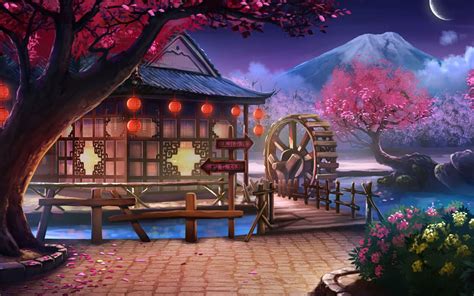 Beautiful Anime Landscapes Wallpapers Top Free Beautiful Anime