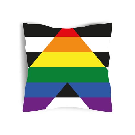 straight ally pride cushion flags and flagpoles